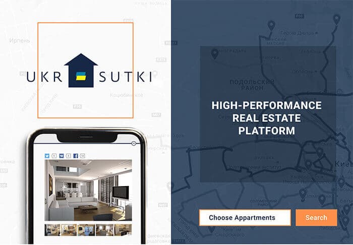 Ukrsutki real estate platform
